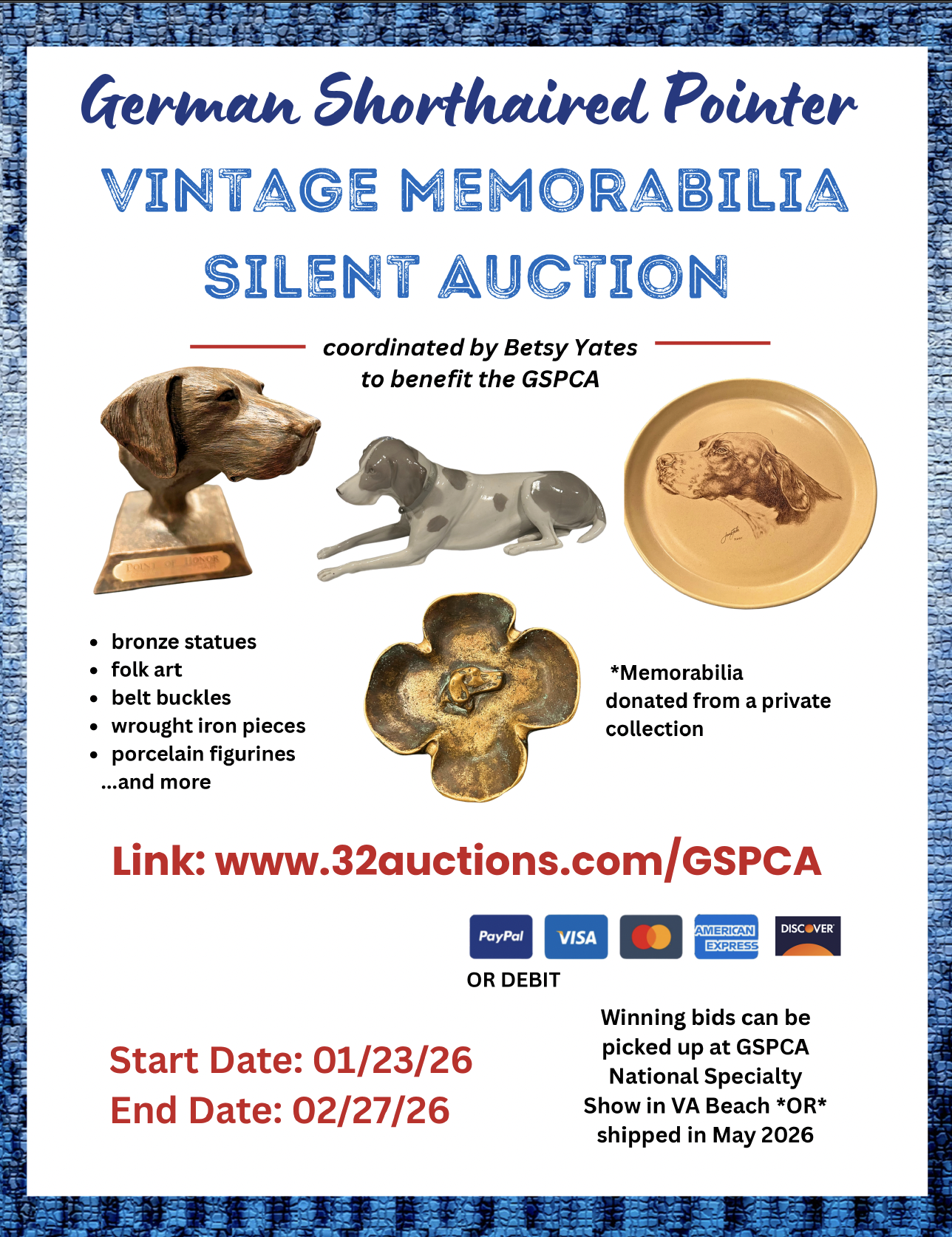 2026 GSPCA National Specialty Show - preliminary schedule