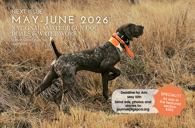 Advertisement for ad sales in the GSPCA Shorthair Journal