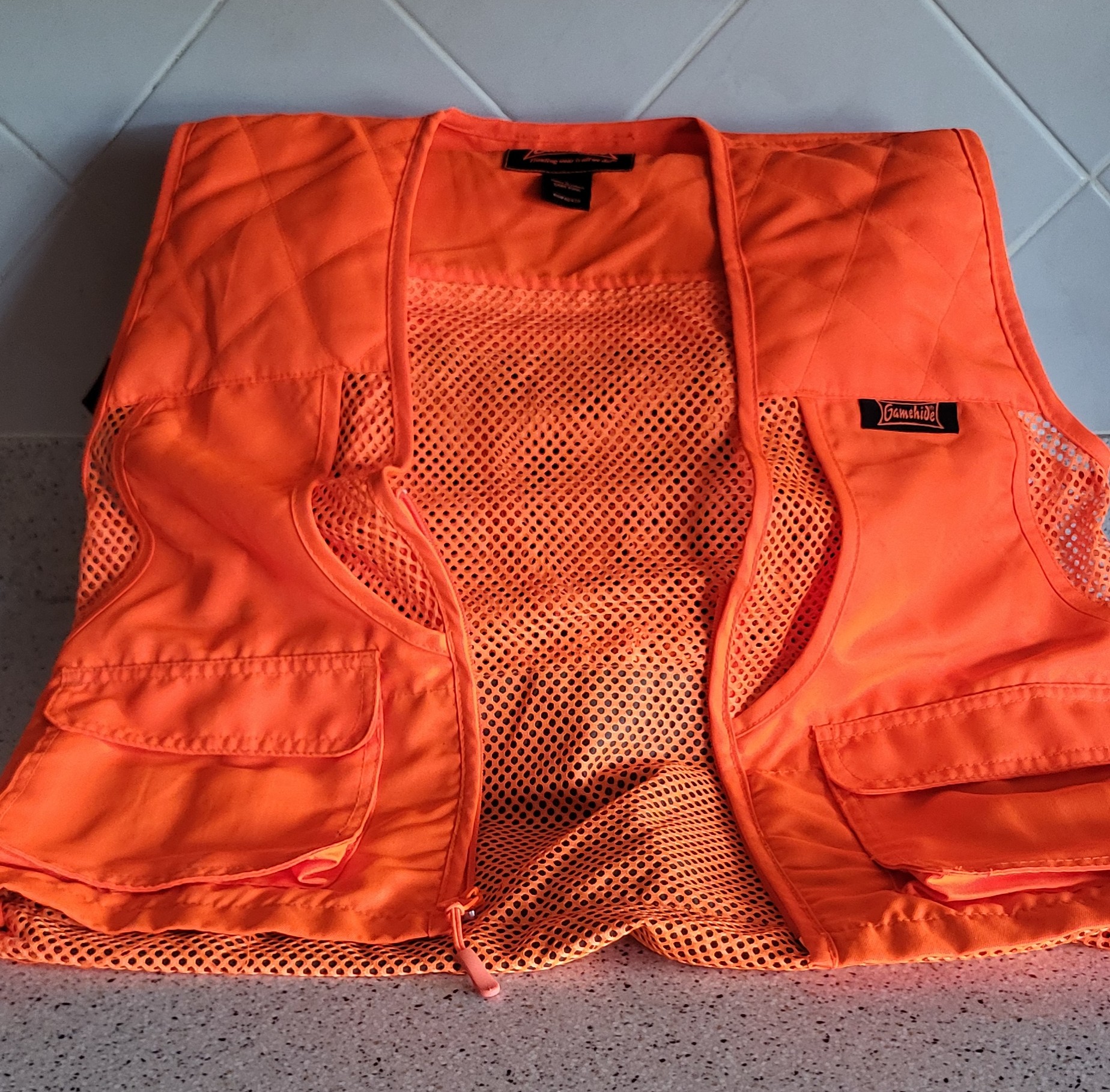 Orange Hunting Vest, Size Large
